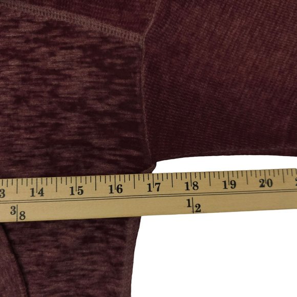 American Eagle Open Front Hooded Cardigan Womens Size S Lightweight Burgundy - Picture 4 of 16